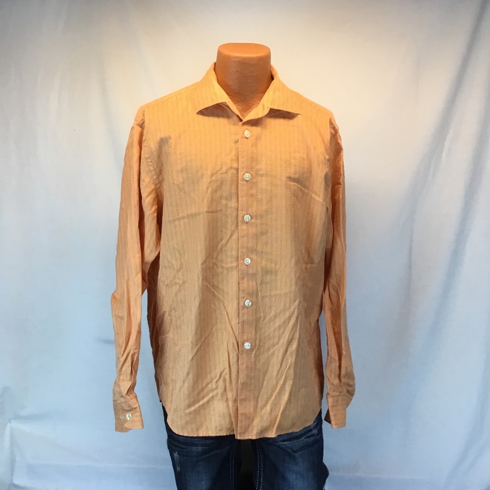 Tommy Bahama Orange Long Sleeve Button Down Shirt